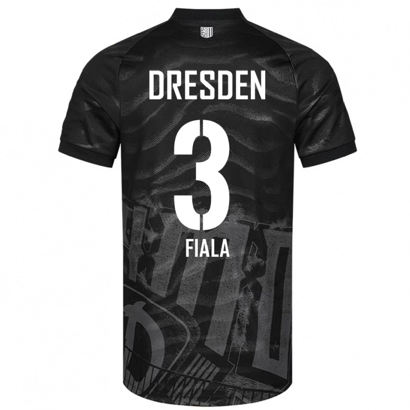 Danxen Niño Camiseta Matej Fiala #3 Negro Gris 2ª Equipación 2025/26 La Camisa México
