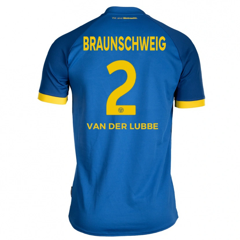 Danxen Niño Camiseta Enrique Van Der Lubbe #2 Azul Real Amarillo 2ª Equipación 2025/26 La Camisa México