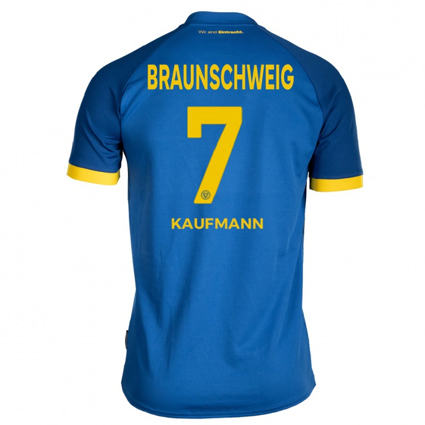 Danxen Niño Camiseta Fabio Kaufmann #7 Azul Real Amarillo 2ª Equipación 2025/26 La Camisa México