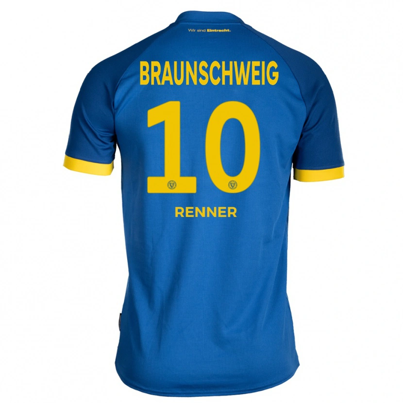Danxen Niño Camiseta Jona Renner #10 Azul Real Amarillo 2ª Equipación 2025/26 La Camisa México