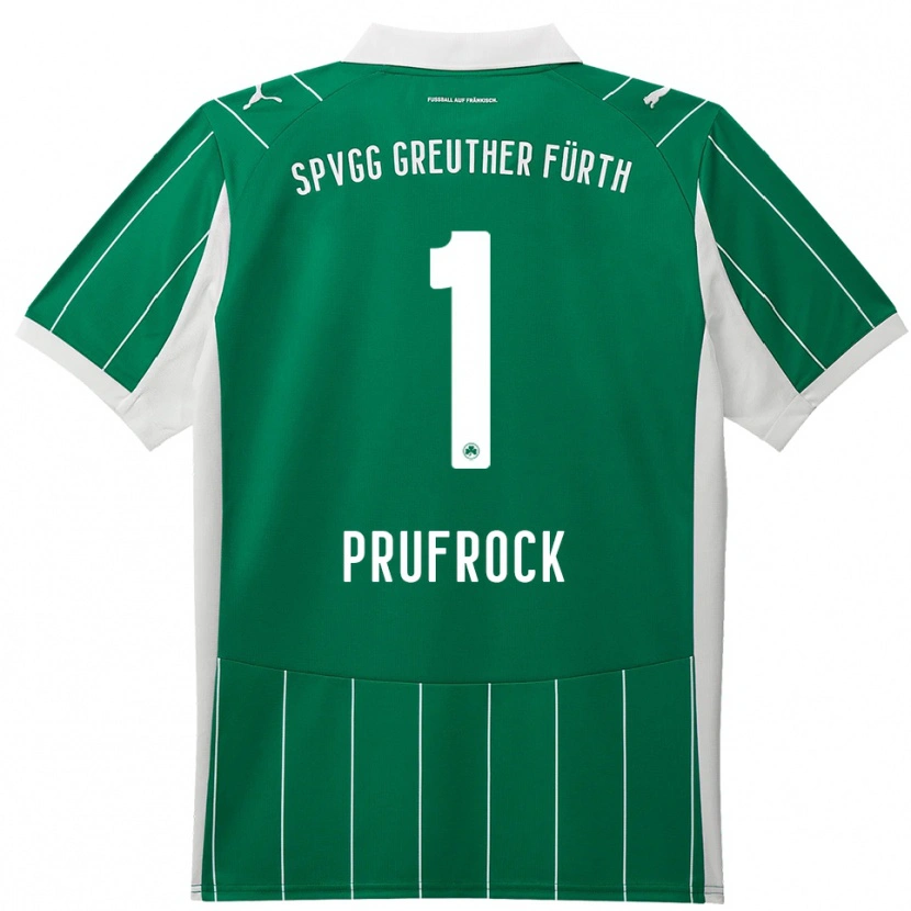 Danxen Niño Camiseta Silas Prüfrock #1 Verde Blanco 2ª Equipación 2025/26 La Camisa México