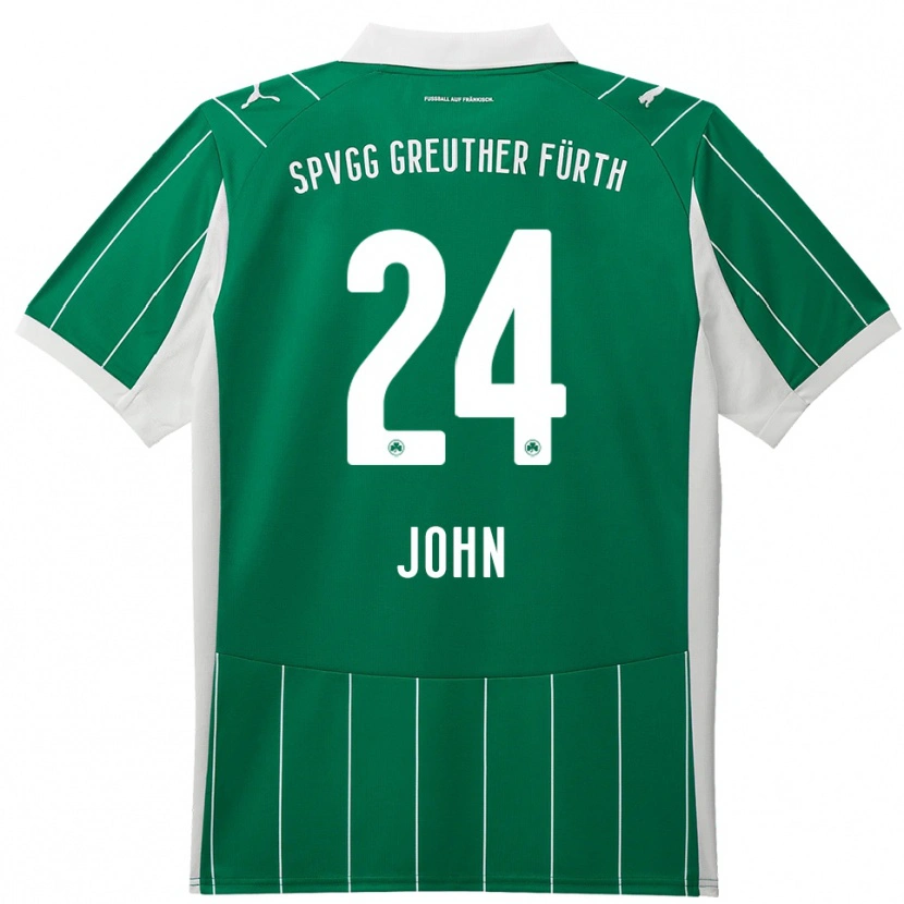 Danxen Niño Camiseta Marco John #24 Verde Blanco 2ª Equipación 2025/26 La Camisa México