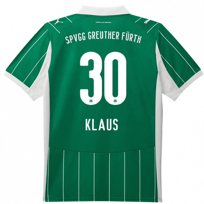 Danxen Niño Camiseta Felix Klaus #30 Verde Blanco 2ª Equipación 2025/26 La Camisa México