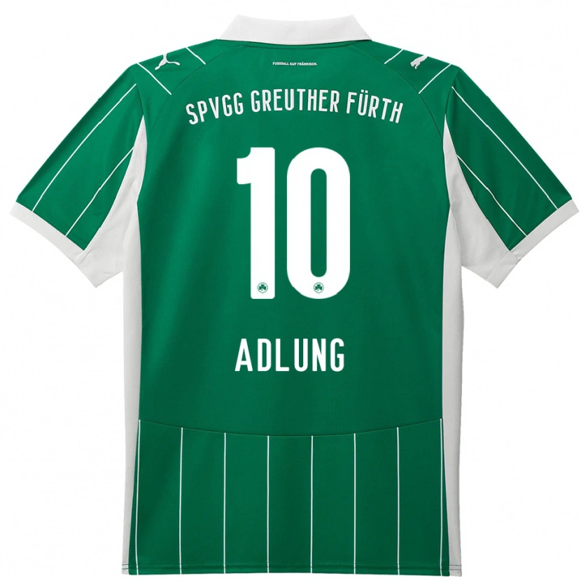 Danxen Niño Camiseta Daniel Adlung #10 Verde Blanco 2ª Equipación 2025/26 La Camisa México