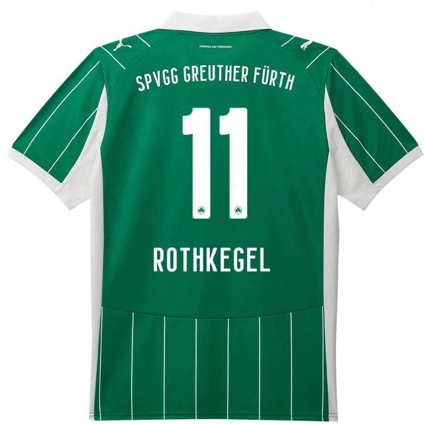 Danxen Niño Camiseta Henri Rothkegel #11 Verde Blanco 2ª Equipación 2025/26 La Camisa México