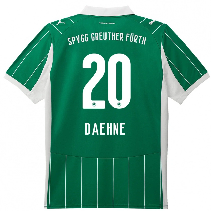 Danxen Niño Camiseta Luis Daehne #20 Verde Blanco 2ª Equipación 2025/26 La Camisa México