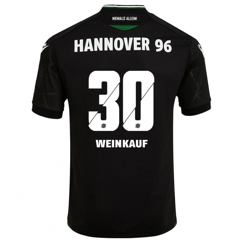 Danxen Niño Camiseta Leo Weinkauf #30 Negro Verde 2ª Equipación 2025/26 La Camisa México
