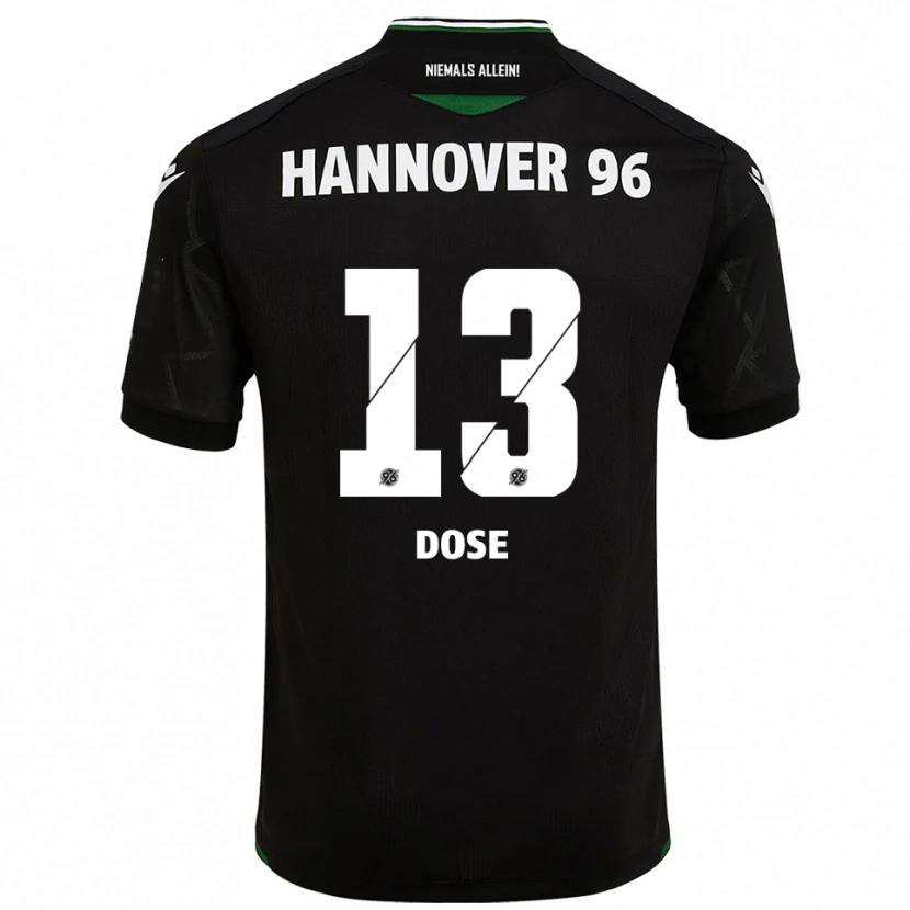 Danxen Niño Camiseta Julia Dose #13 Negro Verde 2ª Equipación 2025/26 La Camisa México