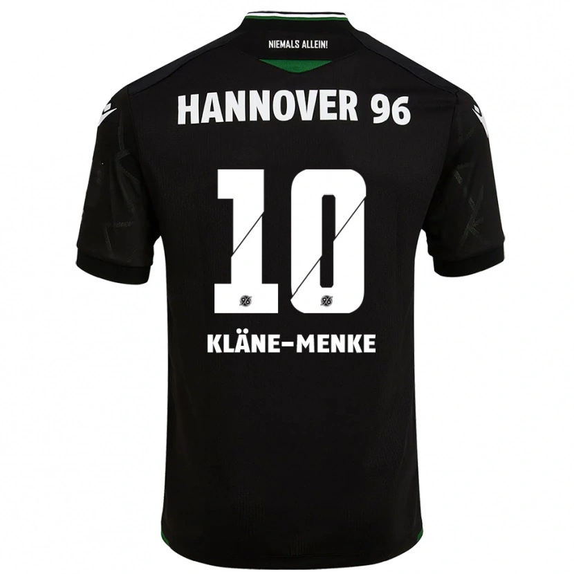 Danxen Niño Camiseta Pirmin Kläne-Menke #10 Negro Verde 2ª Equipación 2025/26 La Camisa México