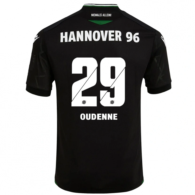 Danxen Niño Camiseta Kolja Oudenne #29 Negro Verde 2ª Equipación 2025/26 La Camisa México