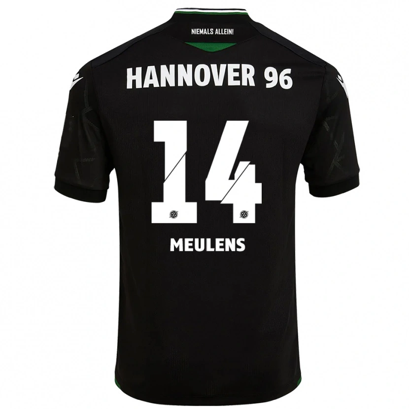 Danxen Niño Camiseta Giordinelo Meulens #14 Negro Verde 2ª Equipación 2025/26 La Camisa México
