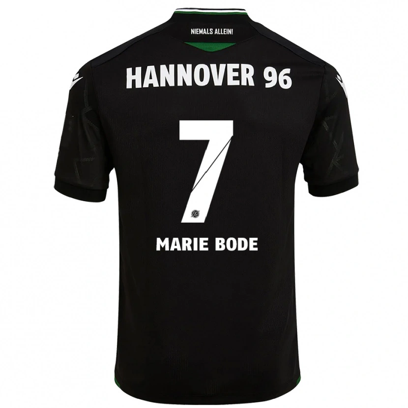 Danxen Niño Camiseta Bente Marie Bode #7 Negro Verde 2ª Equipación 2025/26 La Camisa México