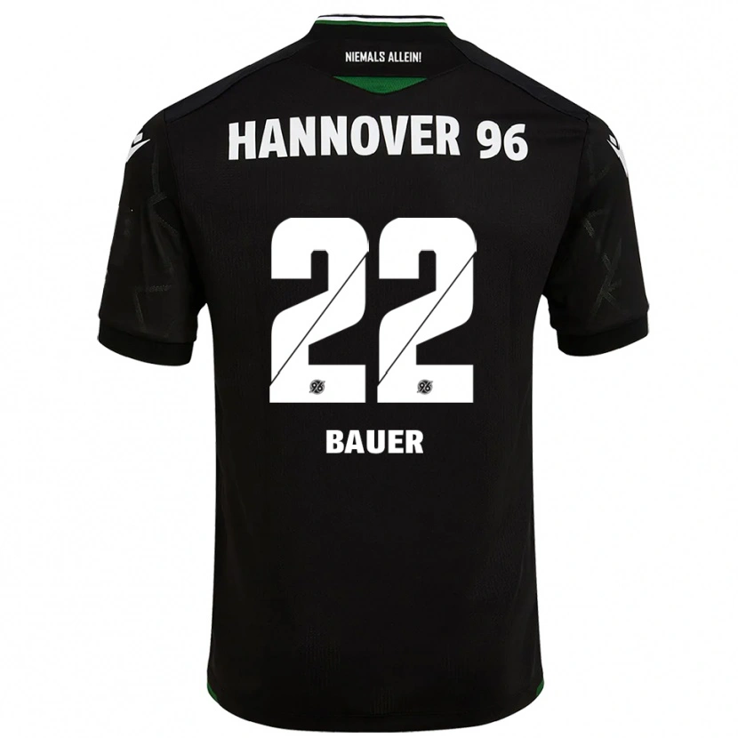 Danxen Niño Camiseta Elias Bauer #22 Negro Verde 2ª Equipación 2025/26 La Camisa México