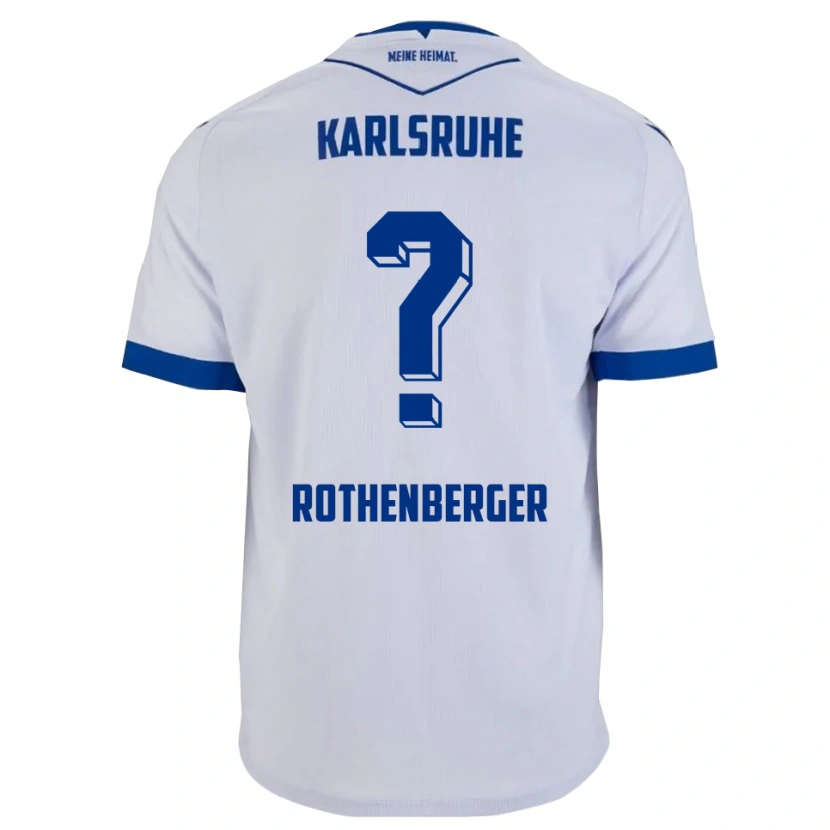 Danxen Niño Camiseta Paulina Rothenberger #0 Blanco Azul 2ª Equipación 2025/26 La Camisa México