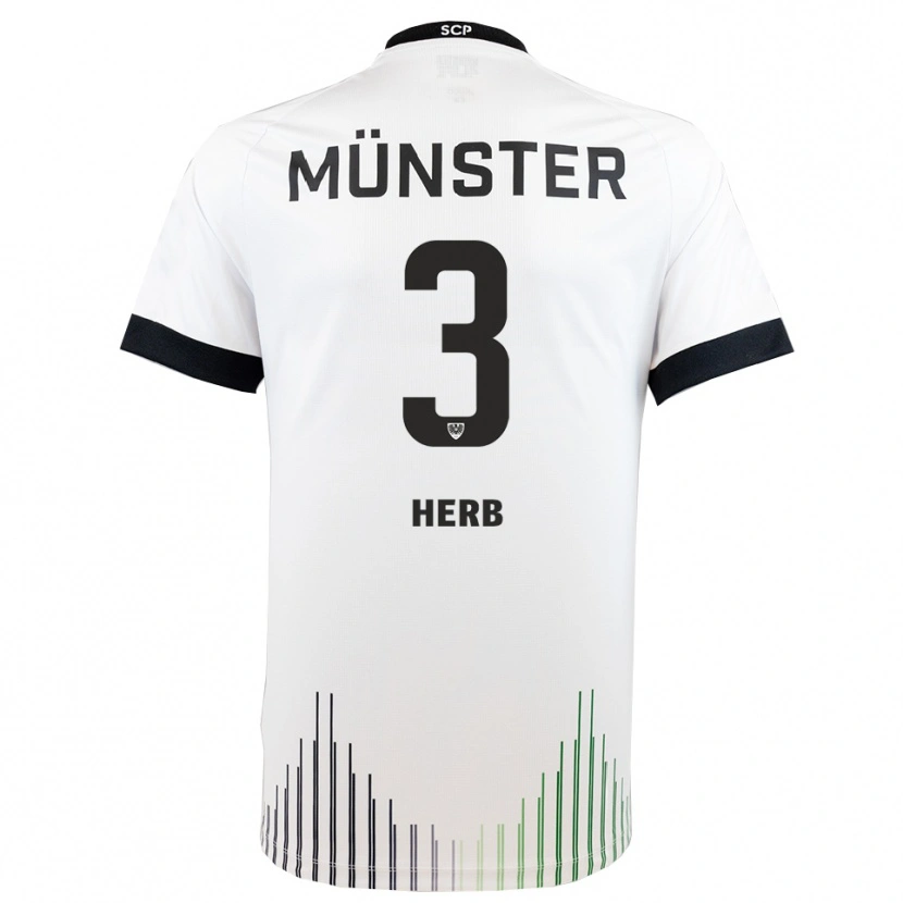 Danxen Niño Camiseta Lukas Herb #3 Blanco Negro 2ª Equipación 2025/26 La Camisa México