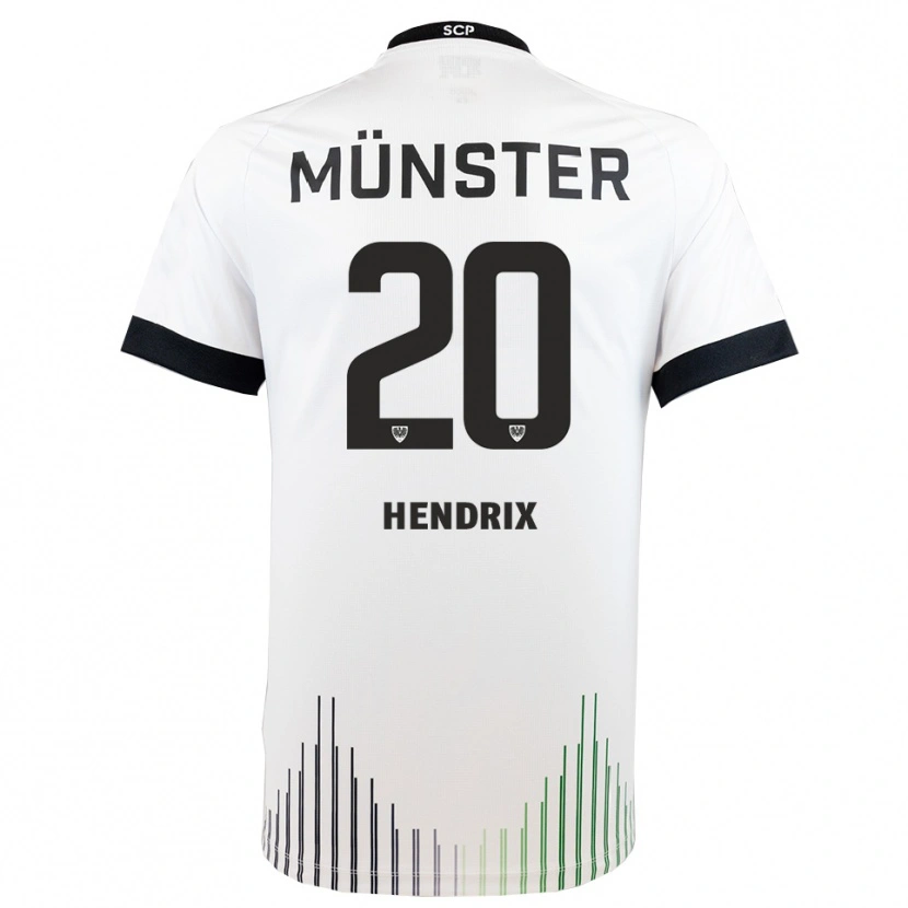 Danxen Niño Camiseta Jorrit Hendrix #20 Blanco Negro 2ª Equipación 2025/26 La Camisa México
