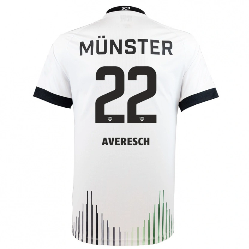 Danxen Niño Camiseta Noah Averesch #22 Blanco Negro 2ª Equipación 2025/26 La Camisa México