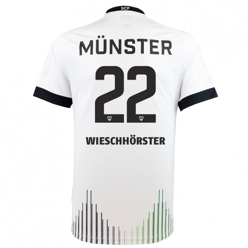 Danxen Niño Camiseta Falk Wieschhörster #22 Blanco Negro 2ª Equipación 2025/26 La Camisa México