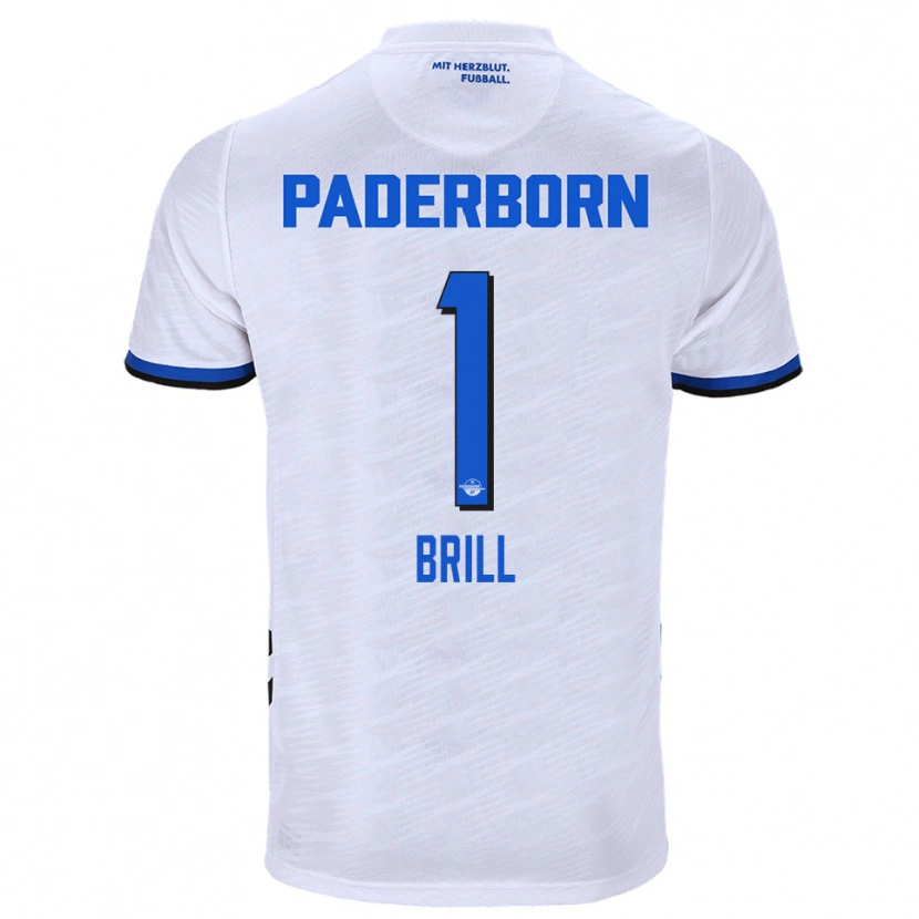 Danxen Niño Camiseta Moritz Brill #1 Blanco Azul 2ª Equipación 2025/26 La Camisa México