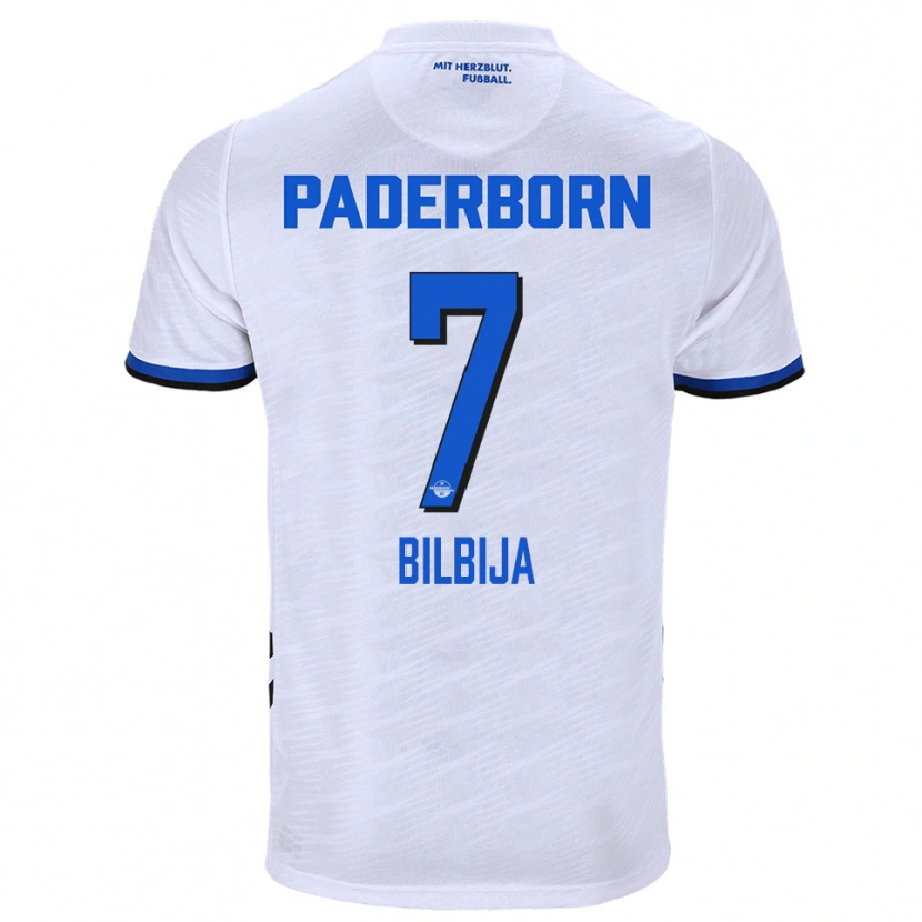 Danxen Niño Camiseta Filip Bilbija #7 Blanco Azul 2ª Equipación 2025/26 La Camisa México
