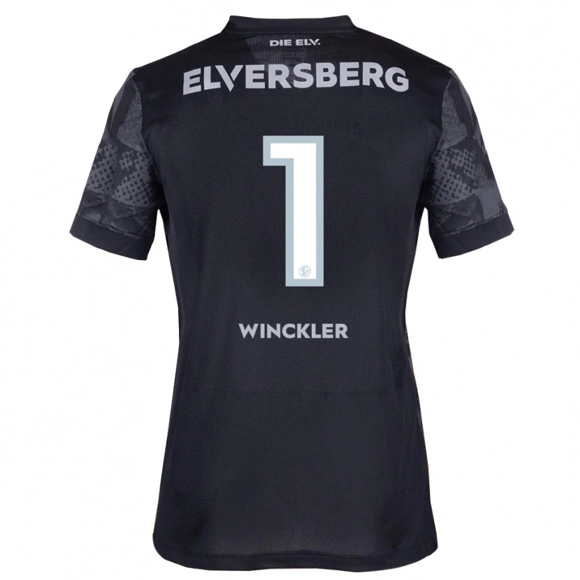 Danxen Niño Camiseta Nadine Winckler #1 Negro Gris 2ª Equipación 2025/26 La Camisa México