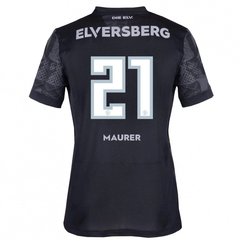 Danxen Niño Camiseta Kine Maurer #21 Negro Gris 2ª Equipación 2025/26 La Camisa México