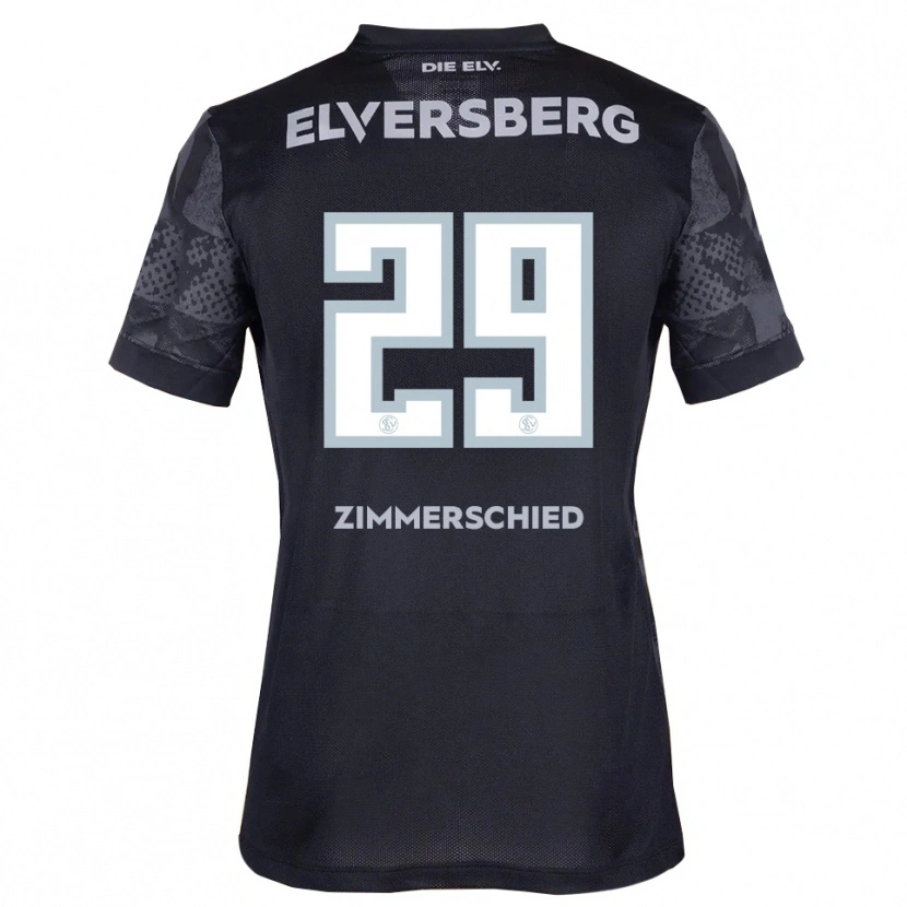 Danxen Niño Camiseta Tom Zimmerschied #29 Negro Gris 2ª Equipación 2025/26 La Camisa México