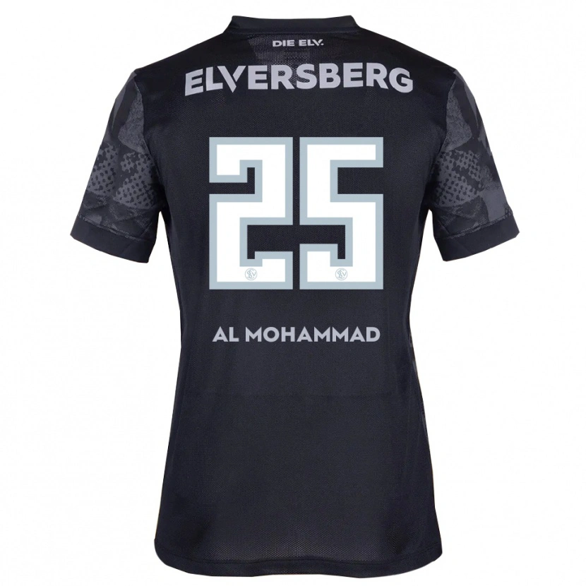 Danxen Niño Camiseta Loay Al Mohammad #25 Negro Gris 2ª Equipación 2025/26 La Camisa México