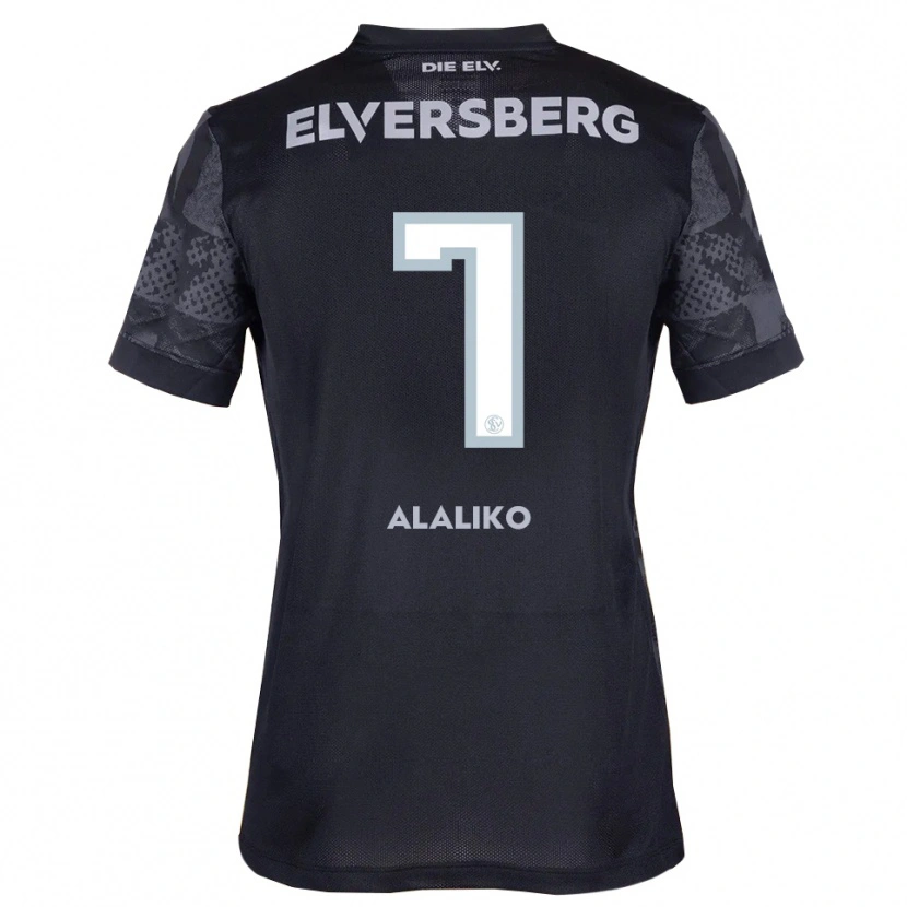 Danxen Niño Camiseta Alan Alaliko #7 Negro Gris 2ª Equipación 2025/26 La Camisa México