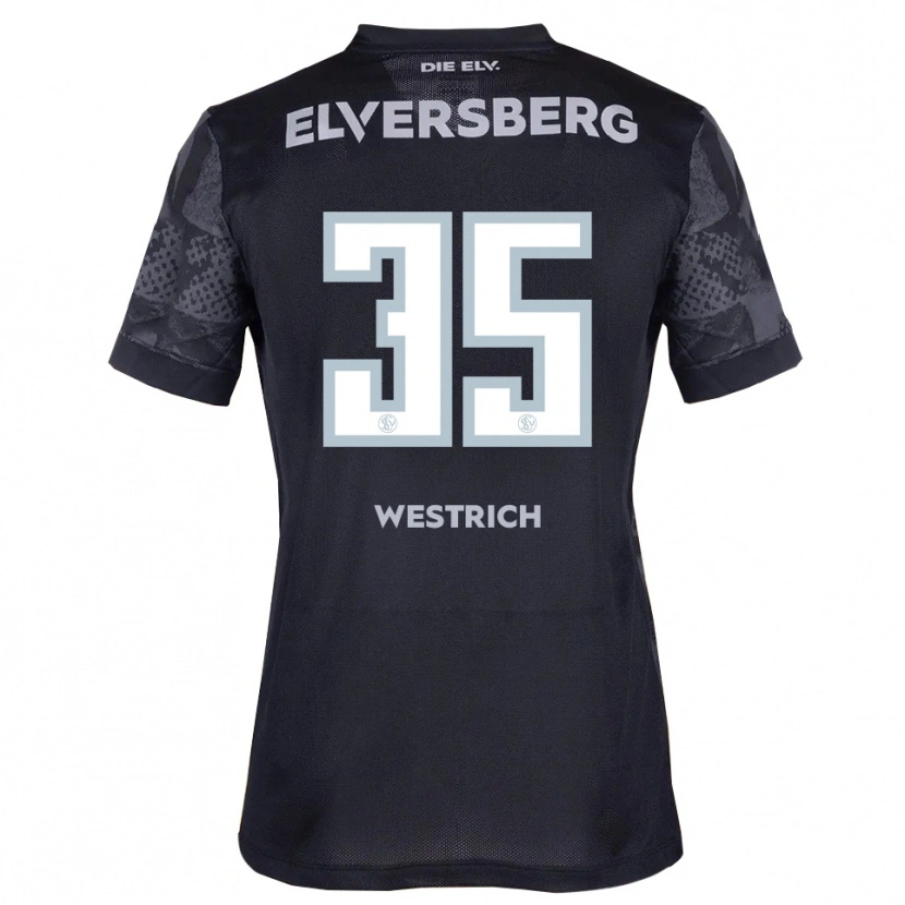 Danxen Niño Camiseta Louis Westrich #35 Negro Gris 2ª Equipación 2025/26 La Camisa México