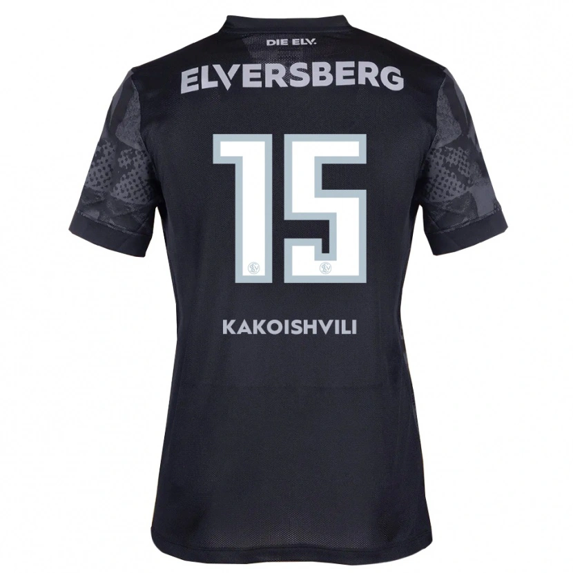 Danxen Niño Camiseta Dimitri Kakoishvili #15 Negro Gris 2ª Equipación 2025/26 La Camisa México