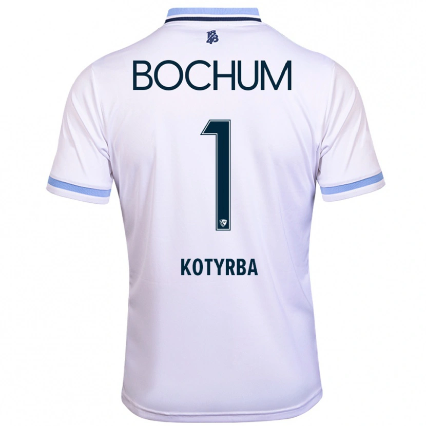 Danxen Niño Camiseta Finn Kotyrba #1 Blanco Azul Cielo 2ª Equipación 2025/26 La Camisa México
