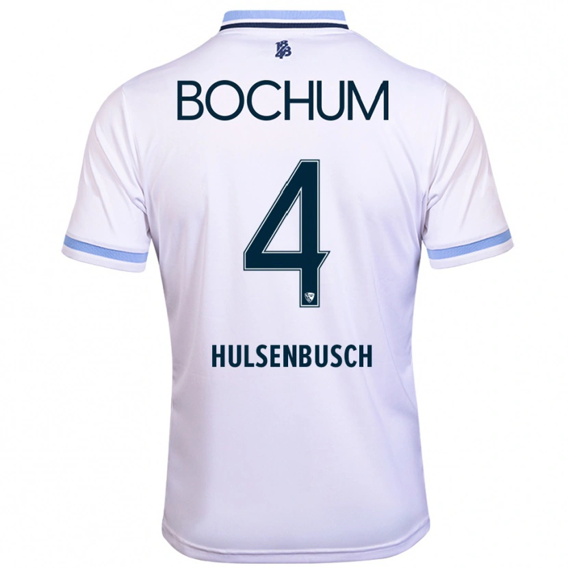 Danxen Niño Camiseta Daniel Hülsenbusch #4 Blanco Azul Cielo 2ª Equipación 2025/26 La Camisa México