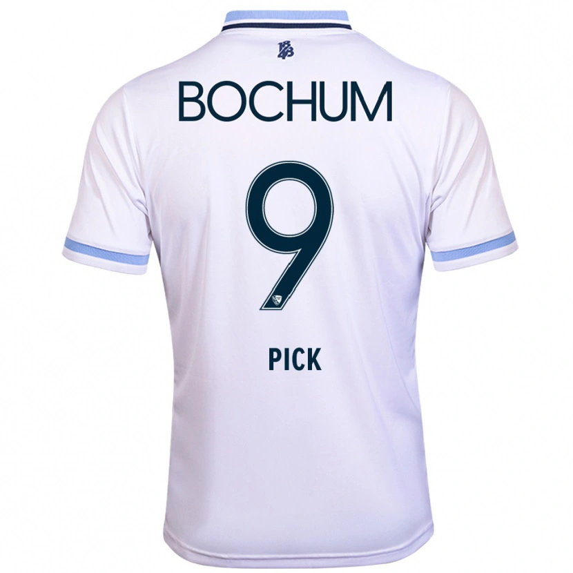 Danxen Niño Camiseta Luis Pick #9 Blanco Azul Cielo 2ª Equipación 2025/26 La Camisa México