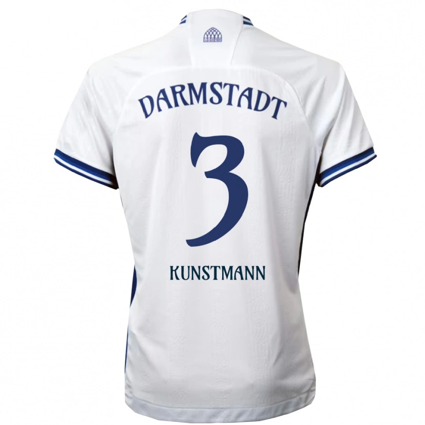Danxen Niño Camiseta Kelvin Kunstmann #3 Blanco Azul 2ª Equipación 2025/26 La Camisa México