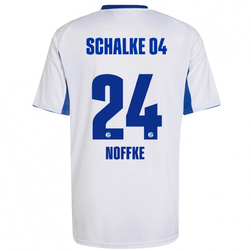 Danxen Niño Camiseta Shari Noffke #24 Blanco Azul 2ª Equipación 2025/26 La Camisa México