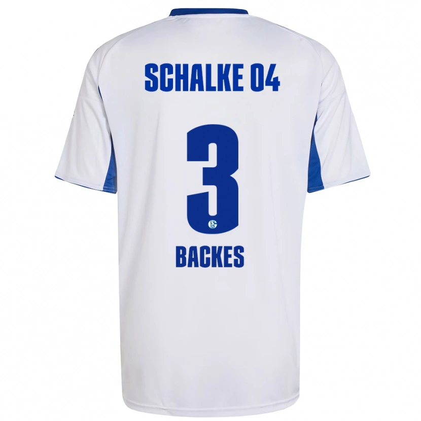 Danxen Niño Camiseta Diego Backes-Klimek #3 Blanco Azul 2ª Equipación 2025/26 La Camisa México