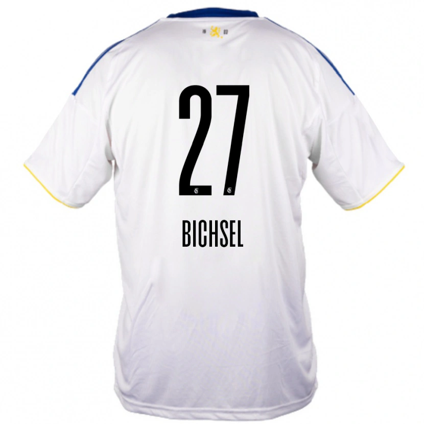 Danxen Niño Camiseta Joel Bichsel #27 Blanco Azul Amarillo 2ª Equipación 2025/26 La Camisa México