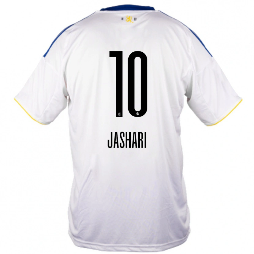 Danxen Niño Camiseta Ram Jashari #10 Blanco Azul Amarillo 2ª Equipación 2025/26 La Camisa México