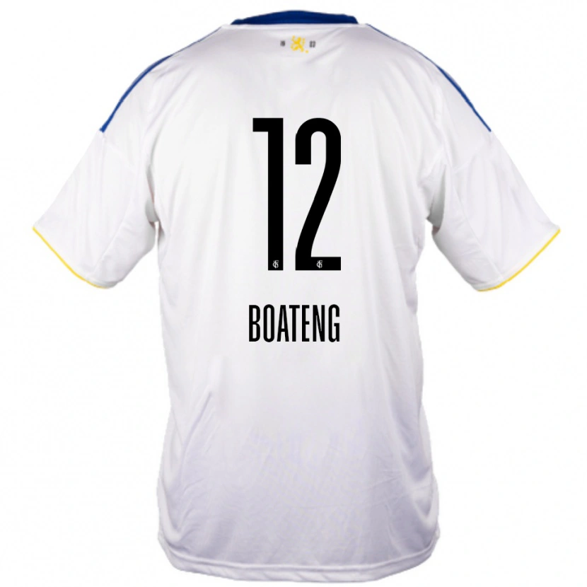 Danxen Niño Camiseta Divine Boateng #12 Blanco Azul Amarillo 2ª Equipación 2025/26 La Camisa México