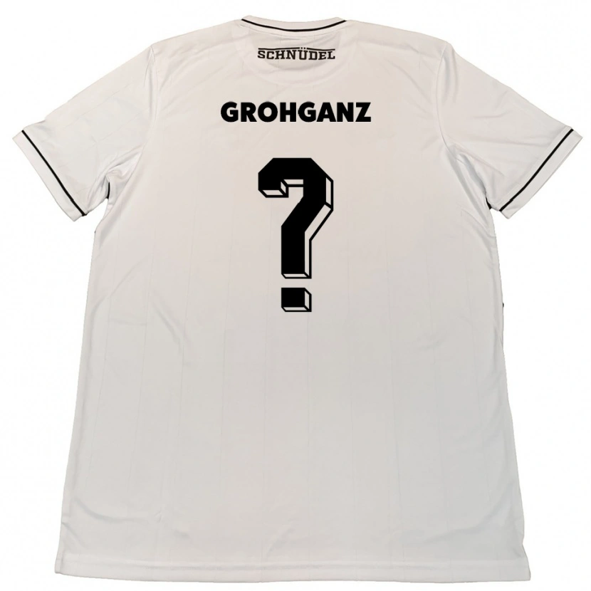 Danxen Niño Camiseta Maren Grohganz #0 Blanco Negro 2ª Equipación 2025/26 La Camisa México