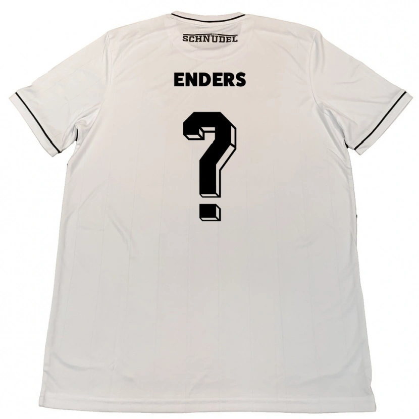 Danxen Niño Camiseta Sophia Enders #0 Blanco Negro 2ª Equipación 2025/26 La Camisa México