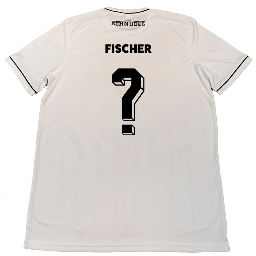 Danxen Niño Camiseta Anne Fischer #0 Blanco Negro 2ª Equipación 2025/26 La Camisa México
