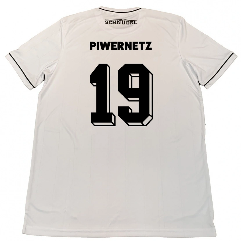 Danxen Niño Camiseta Nils Piwernetz #19 Blanco Negro 2ª Equipación 2025/26 La Camisa México