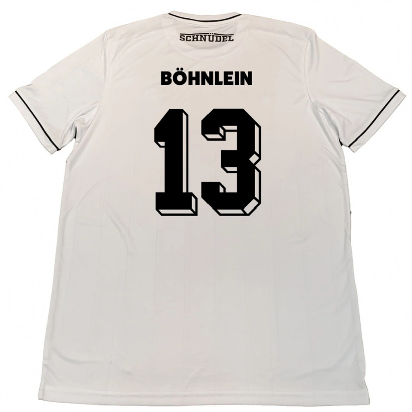 Danxen Niño Camiseta Kristian Böhnlein #13 Blanco Negro 2ª Equipación 2025/26 La Camisa México