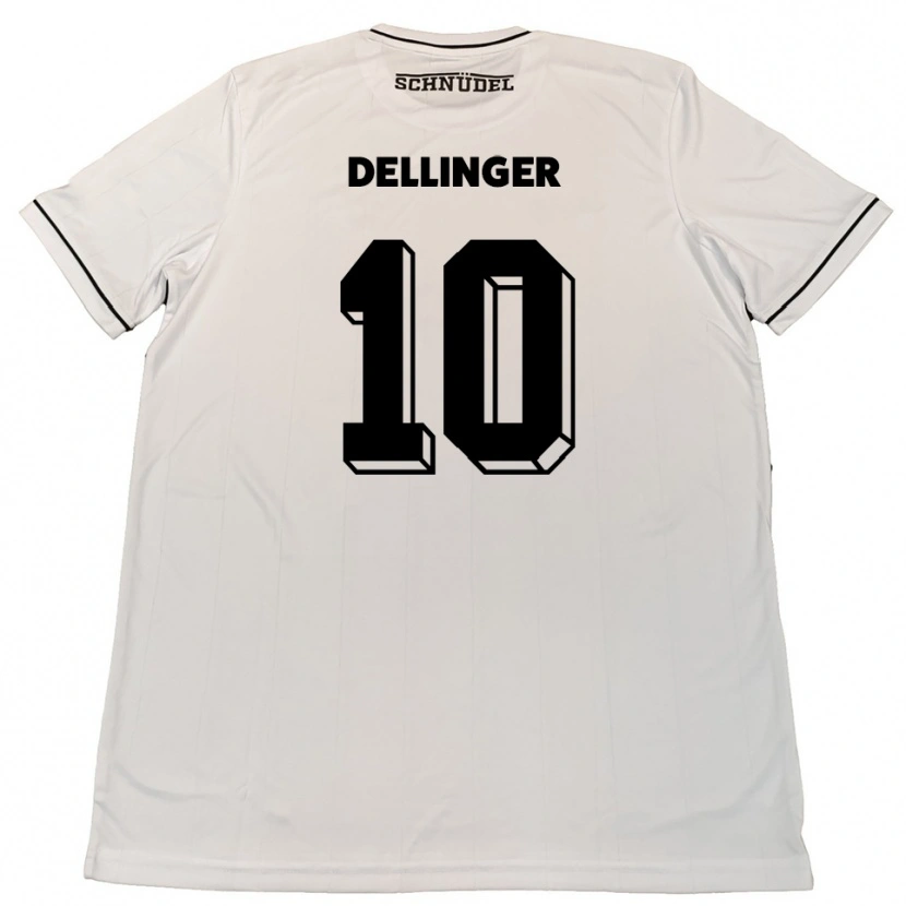 Danxen Niño Camiseta Michael Dellinger #10 Blanco Negro 2ª Equipación 2025/26 La Camisa México