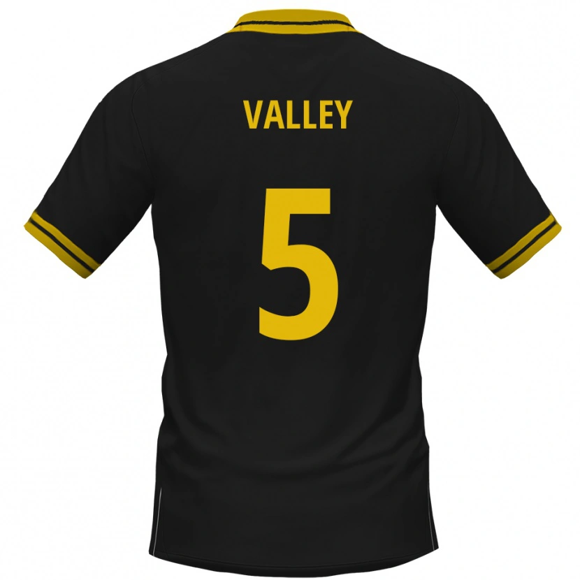 Danxen Niño Camiseta Noah Valley #5 Negro Amarillo 2ª Equipación 2025/26 La Camisa México