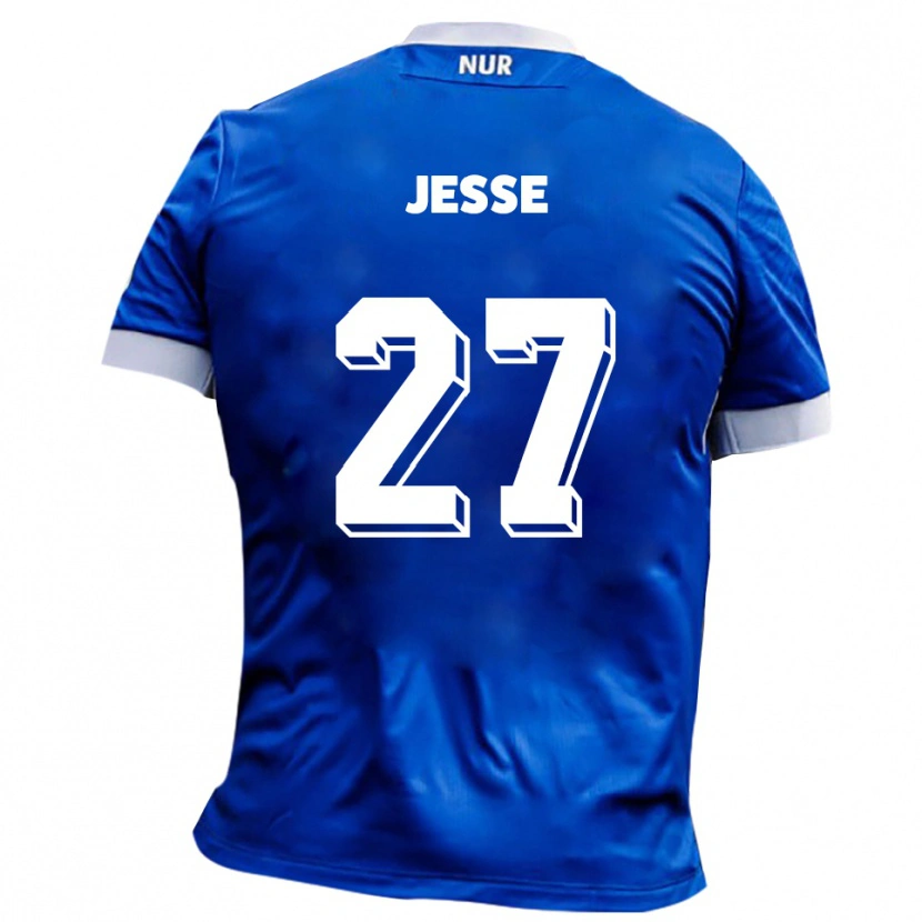 Danxen Niño Camiseta Karl Jesse #27 Azul Blanco 2ª Equipación 2025/26 La Camisa México