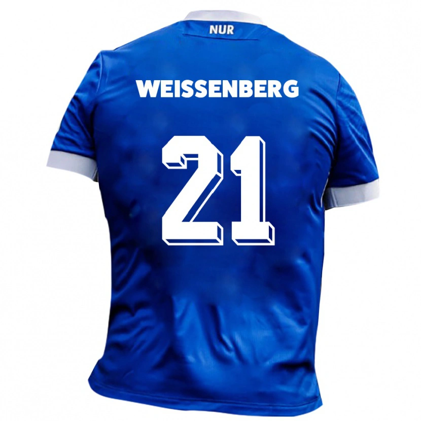 Danxen Niño Camiseta Shawn Weißenberg #21 Azul Blanco 2ª Equipación 2025/26 La Camisa México