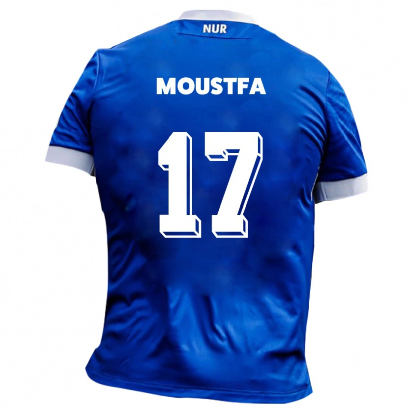 Danxen Niño Camiseta Can Moustfa #17 Azul Blanco 2ª Equipación 2025/26 La Camisa México
